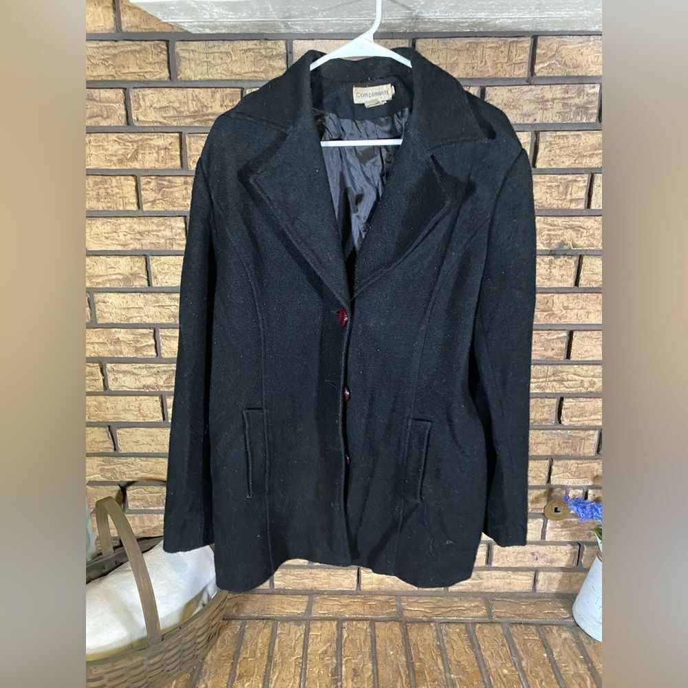 Compliments will blend pea coat